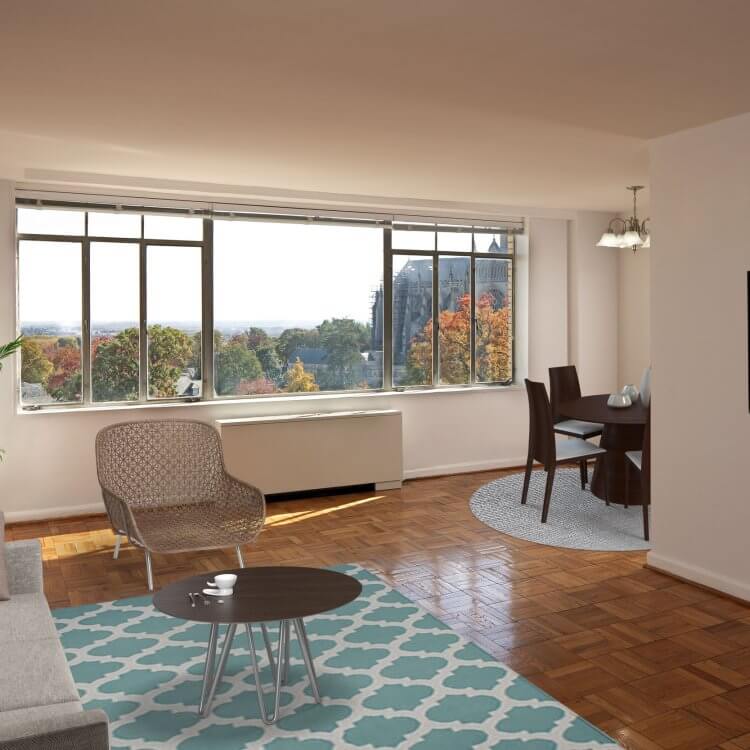 apartments for rent in dc the elaine apt interior with a view of cathedral heights